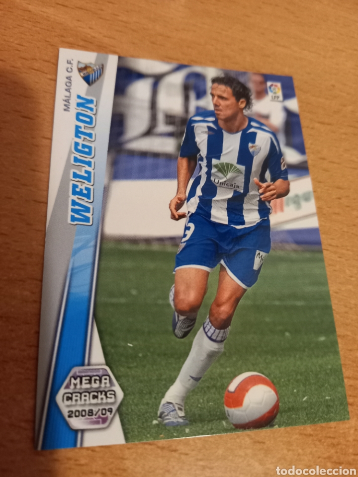 Fu&szlig;ball-Sticker: Panini megacracks 2008 2009 08 09 166 Weligton M&aacute;laga