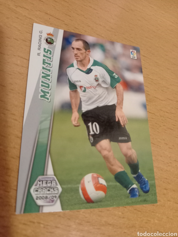 Fu&szlig;ball-Sticker: Panini megacracks 2008 2009 08 09 252 Munitis Racing de Santander