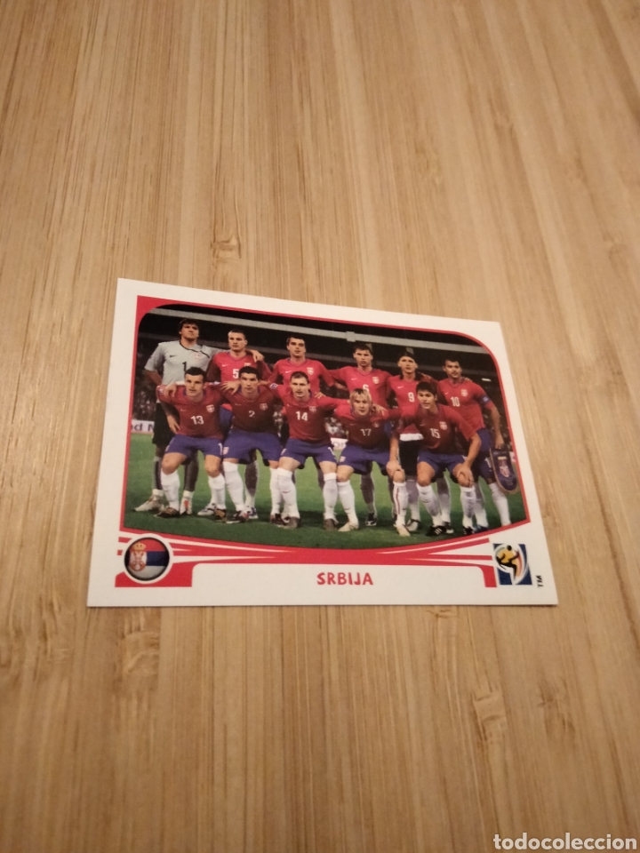 Cromos de f&uacute;tbol: SERBIA SRBIJA PLANTILLA MUNDIAL SUDAFRICA 2010 PANINI NUMERO 296 NUEVO SIN PEGAR
