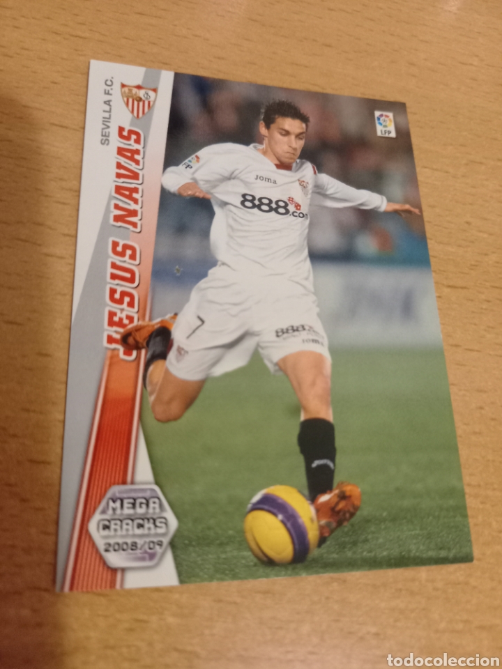 Figurine di Calcio: Panini megacracks 2008 2009 08 09 284 Jes&uacute;s Navas Sevilla