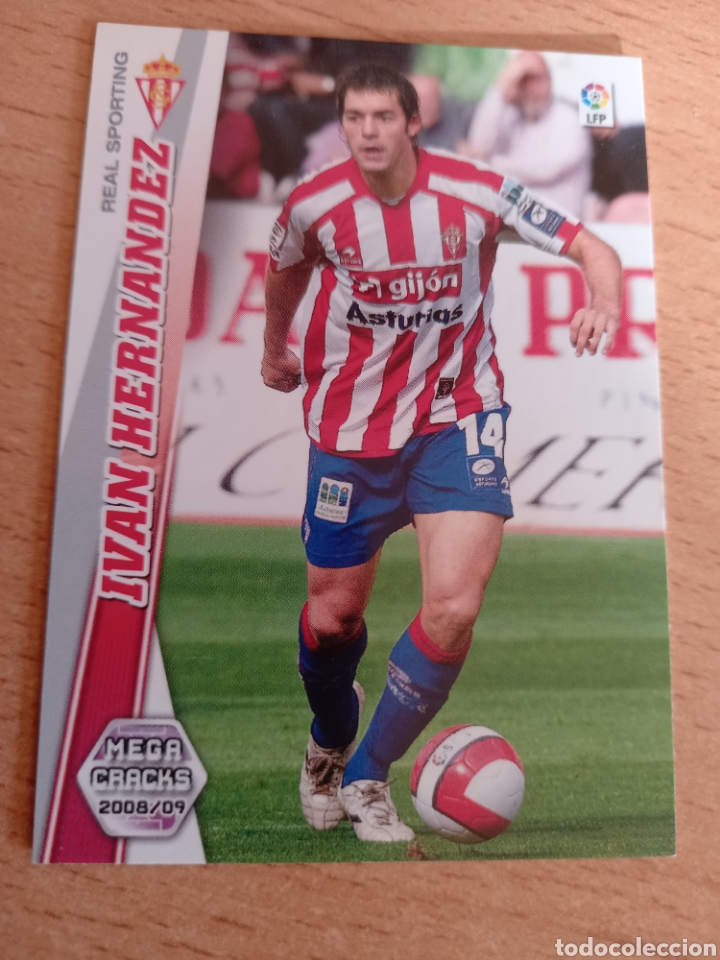 Fu&szlig;ball-Sticker: Panini megacracks 2008 2009 08 09 296 Iv&aacute;n Hern&aacute;ndez Sporting de Gij&oacute;n