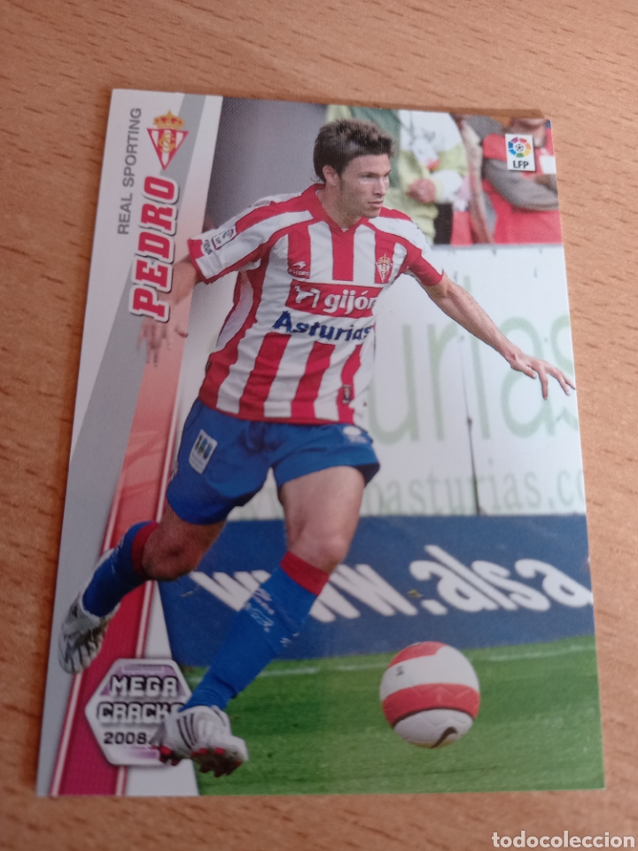 Fu&szlig;ball-Sticker: Panini megacracks 2008 2009 08 09 299 Pedro Sporting de Gij&oacute;n