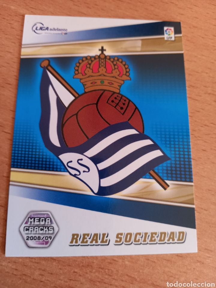 Fu&szlig;ball-Sticker: Panini megacracks 2008 2009 08 09 409 escudo Real Sociedad