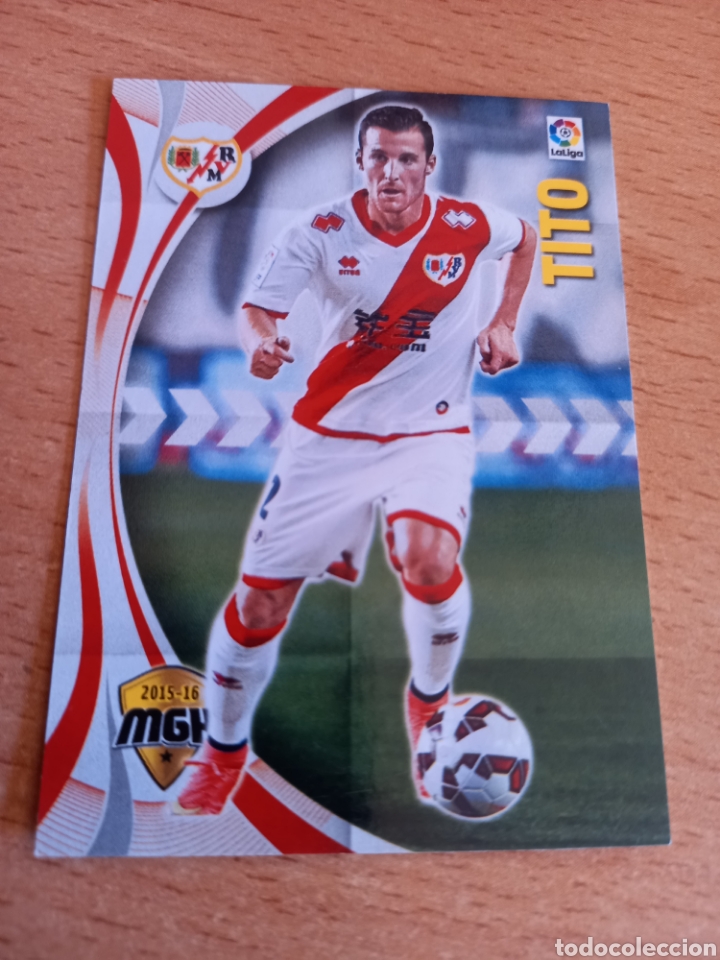 Fu&szlig;ball-Sticker: Panini megacracks 2015 2016 15 16 383 Tito Rayo Vallecano