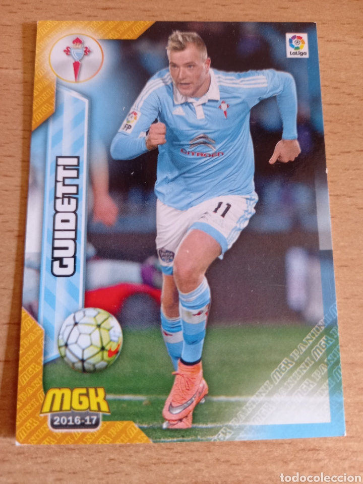 Figurine di Calcio: Panini megacracks 2016 2017 16 17 154 Guidetti Celta de Vigo