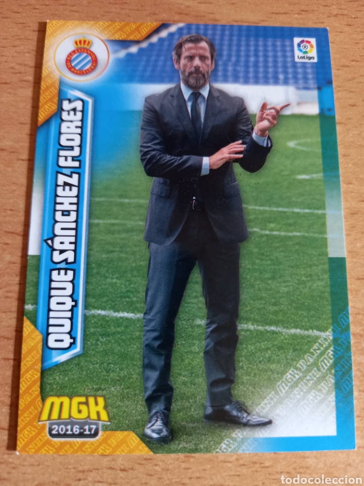 Cromos de f&uacute;tbol: Panini megacracks 2016 2017 16 17 218 Quique S&aacute;nchez Flores Espanyol