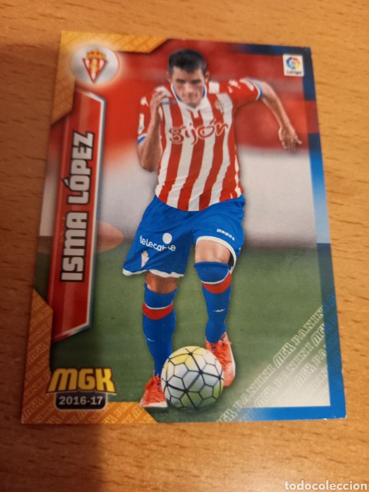 Fu&szlig;ball-Sticker: Panini megacracks 2016 2017 16 17 468 Isma L&oacute;pez Sporting de Gij&oacute;n