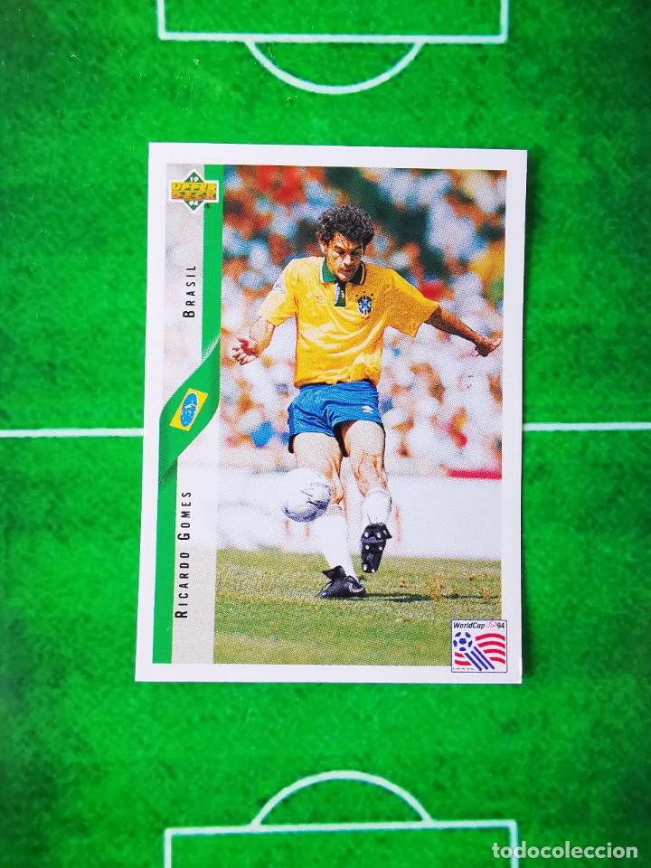 Cromos de F&uacute;tbol: CROMO SIN PEGAR FUTBOL 94 WorldCup UPPER DECK MUNDIAL USA 1994 BRASIL 64 RICARDO GOMES