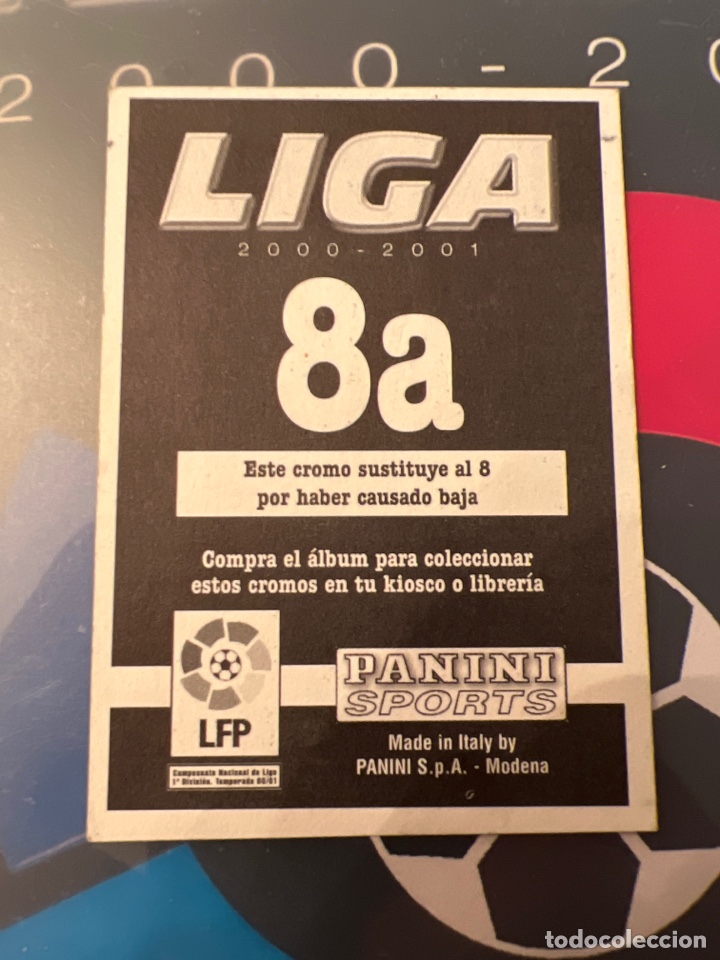 Cromos de f&uacute;tbol: Panini 00 01 liga 2000 2001 capdevila trasera erronea 8 A - Foto 2