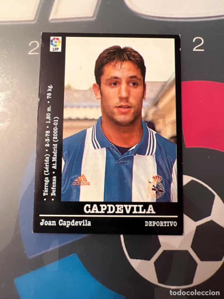 Cromos de f&uacute;tbol: Panini 00 01 liga 2000 2001 capdevila trasera erronea 8 A - Foto 1