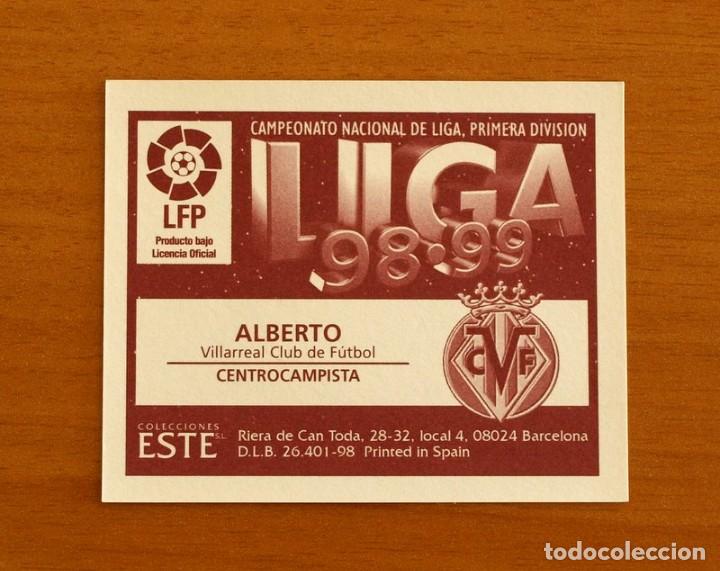 Cromos de f&uacute;tbol: Villarreal - Alberto - Ediciones Este 1998-1999, 98-99 - nunca pegado