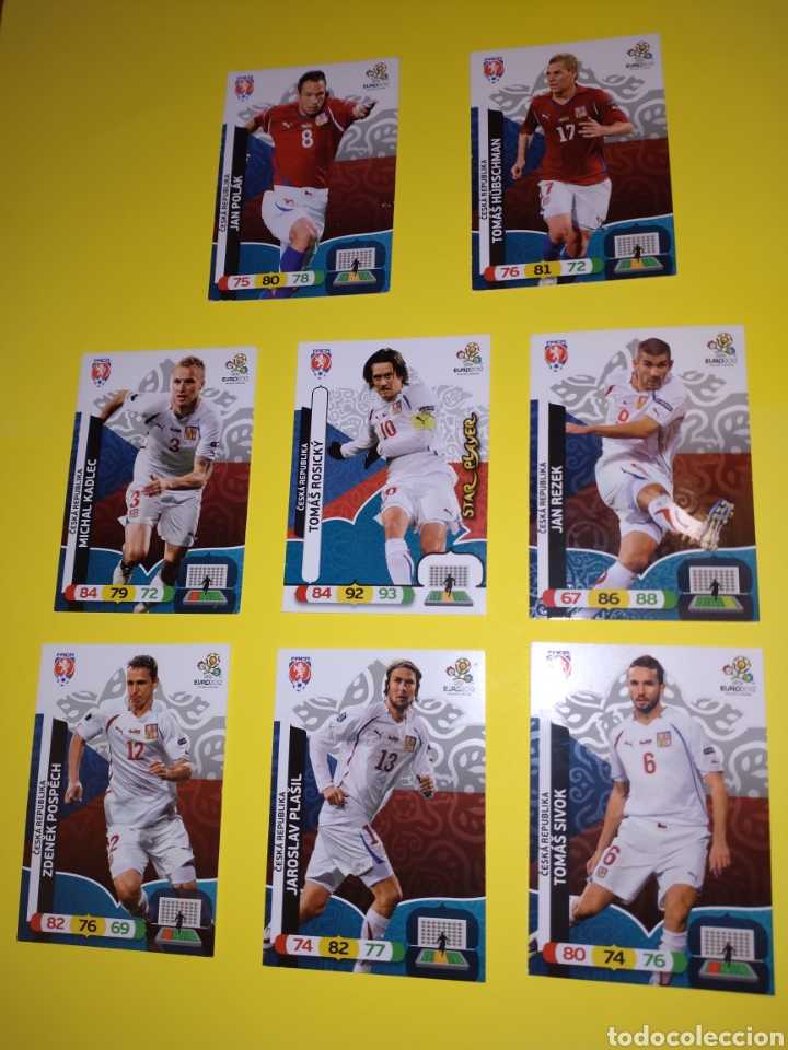 Cromos de f&uacute;tbol: Lote de 8 cromos Rep.Checa Euro 2012