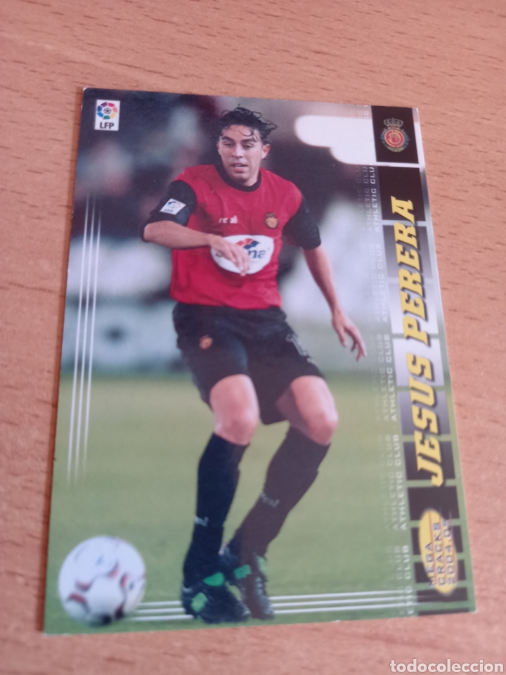 Fu&szlig;ball-Sticker: Panini megacracks 2004 2005 04 05 214 Jes&uacute;s Perera Mallorca versi&oacute;n err&oacute;nea