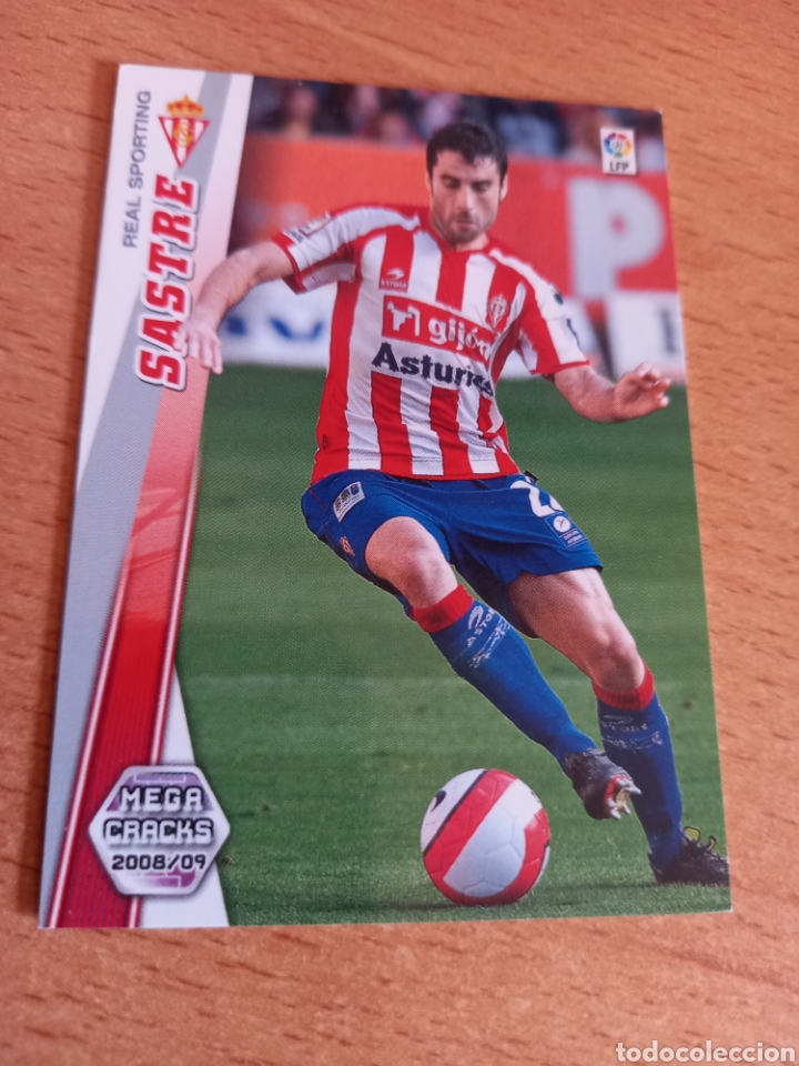 Cromos de F&uacute;tbol: Panini megacracks 2008 2009 08 09 291 Sastre Sporting de Gij&oacute;n versi&oacute;n corregida