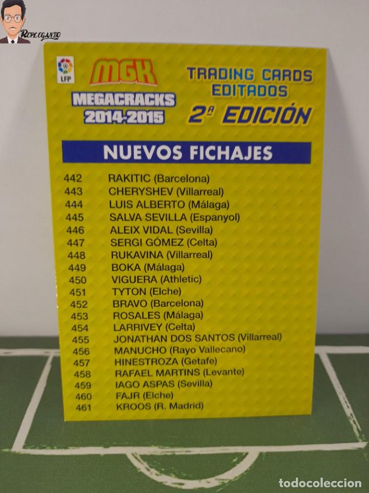 Fu&szlig;ball-Sticker: NUEVOS FICHAJES MEGACRACKS 2014 2015 14 15 (INDICE 2&ordf; SEGUNDA 2&ordf; EDICI&Oacute;N) PANINI CROMO CARD FICHA