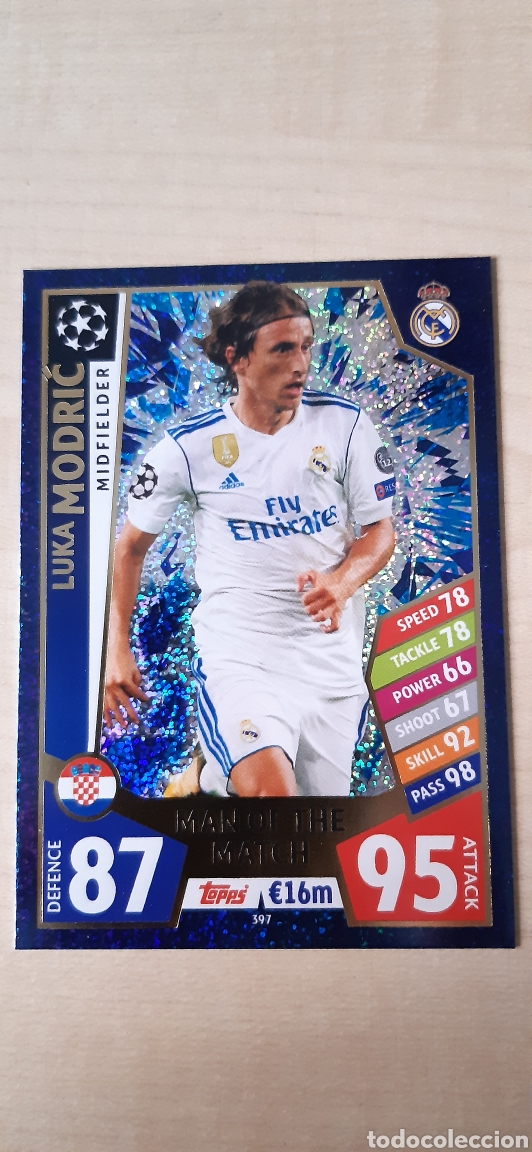 Cromos de F&uacute;tbol: MODRIC Luka, Topps Man Of The March. 2017-18 #397