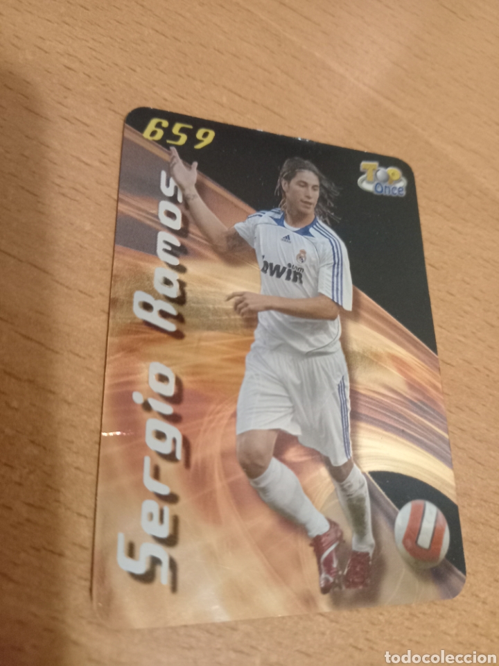 Fu&szlig;ball-Sticker: Mundicromo las fichas de la liga 2008 659 top 11 Sergio Ramos Real Madrid brillo liso