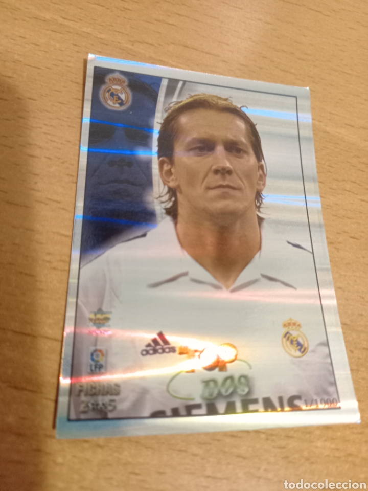 Figurine di Calcio: Mundicromo las fichas de la liga 2005 866 Michel Salgado Real Madrid top 11 edici&oacute;n limitada