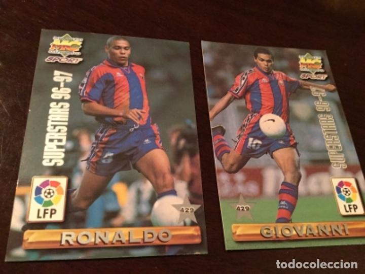 Cromos de F&uacute;tbol: MUNDICROMO 1996/1997 429 SUPERSTARS RONALDO-GIOVANNI