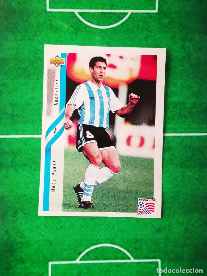 Cartes &agrave; collectionner de Football: CROMO SIN PEGAR FUTBOL 94 WorldCup UPPER DECK MUNDIAL USA 1994 ARGENTINA 156 HUGO PEREZ
