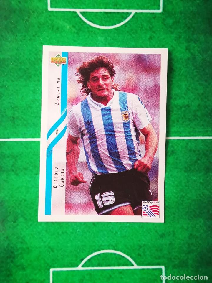 Cartes &agrave; collectionner de Football: CROMO SIN PEGAR FUTBOL 94 WorldCup UPPER DECK MUNDIAL USA 1994 ARGENTINA 157 CLAUDIO GARCIA