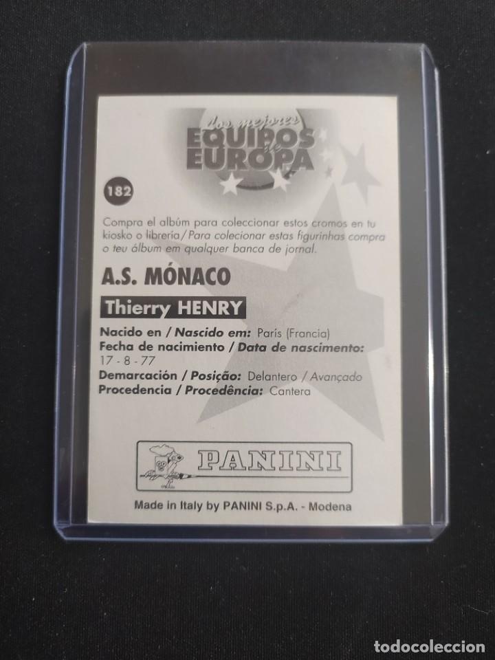 henry rookie mónaco equipos europa 96 97 panini - Compra venta en