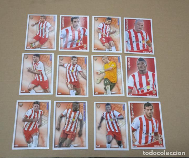 Cromos de f&uacute;tbol: LOTE 12 CARTAS UD ALMER&Iacute;A MUNDICROMO FICHAS DE LA LIGA 2014 2015 CARDS
