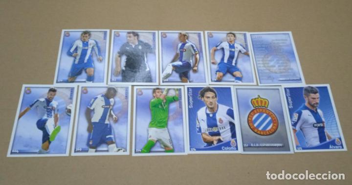 Cromos de f&uacute;tbol: LOTE 11 CARTAS ESPANYOL MUNDICROMO FICHAS DE LA LIGA 2014 2015 CARDS