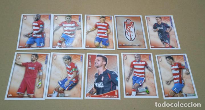 Cromos de f&uacute;tbol: LOTE 10 CARTAS GRANADA MUNDICROMO FICHAS DE LA LIGA 2014 2015 CARDS