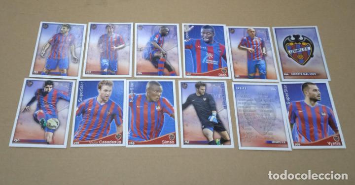 Cromos de f&uacute;tbol: LOTE 12 CARTAS LEVANTE MUNDICROMO FICHAS DE LA LIGA 2014 2015 CARDS