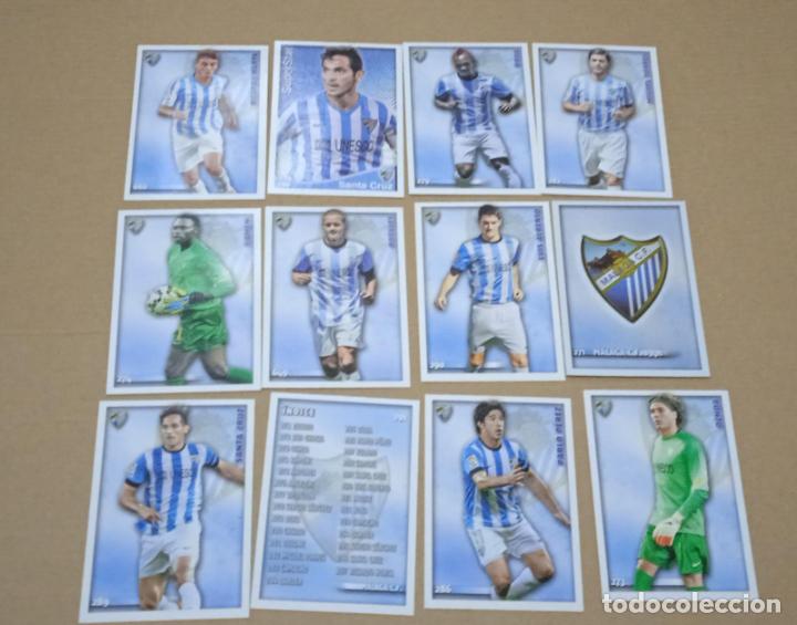 Cromos de f&uacute;tbol: LOTE 12 CARTAS M&Aacute;LAGA MUNDICROMO FICHAS DE LA LIGA 2014 2015 CARDS