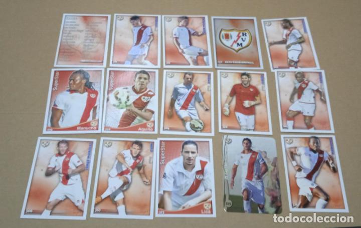 Cromos de f&uacute;tbol: LOTE 15 CARTAS RAYO VALLECANO MUNDICROMO FICHAS DE LA LIGA 2014 2015 CARDS