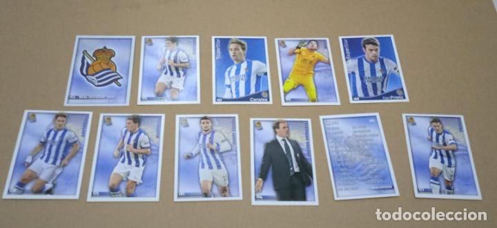 Cromos de f&uacute;tbol: LOTE 11 CARTAS REAL SOCIEDAD MUNDICROMO FICHAS DE LA LIGA 2014 2015 CARDS