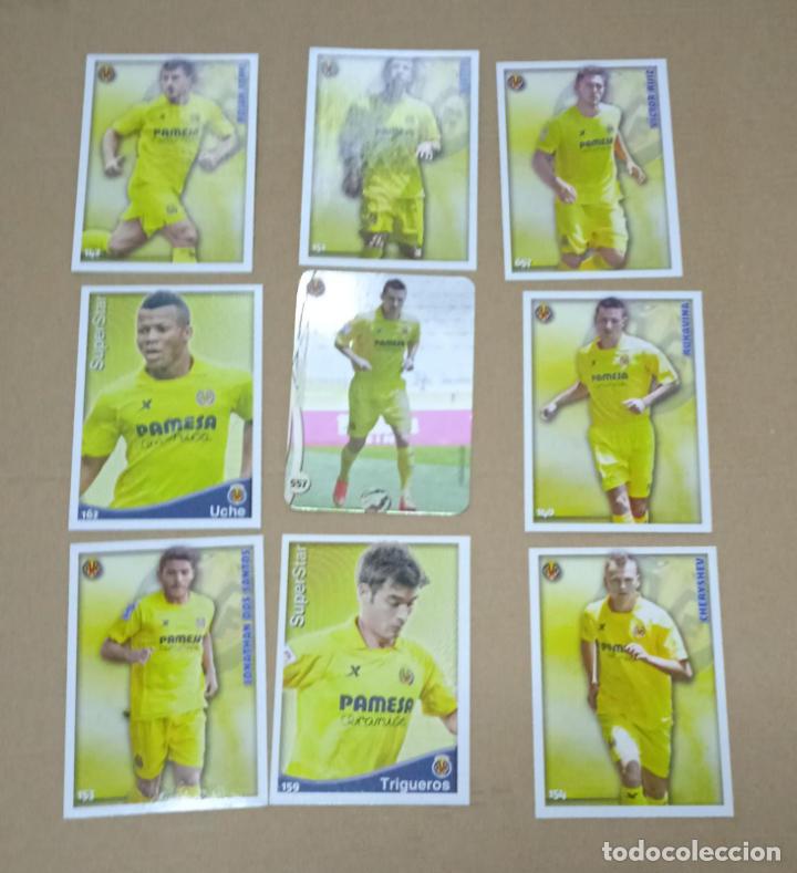 Cromos de f&uacute;tbol: LOTE 9 CARTAS VILLARREAL CF MUNDICROMO FICHAS DE LA LIGA 2014 2015 CARDS