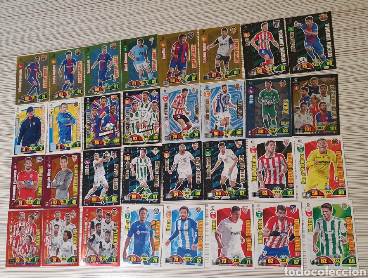 Cromos de F&uacute;tbol: ADRENALYN 2017 2018 LOTE