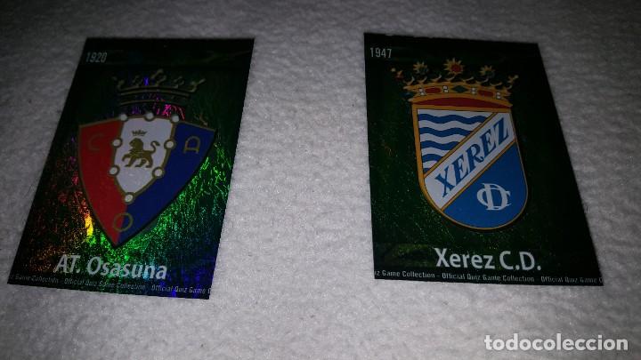 Fu&szlig;ball-Sticker: LOTE MUNDICROMO 2009 2010 2 CROMOS ESCUDOS 379 Y 460