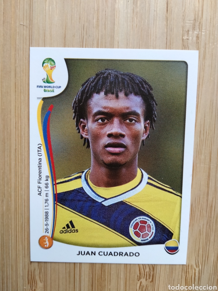 Fu&szlig;ball-Sticker: JUAN CUADRADO 196 COLOMBIA MUNDIAL BRASIL 2014 PANINI NUEVO SIN PEGAR FIFA WORLD CUP BRASIL