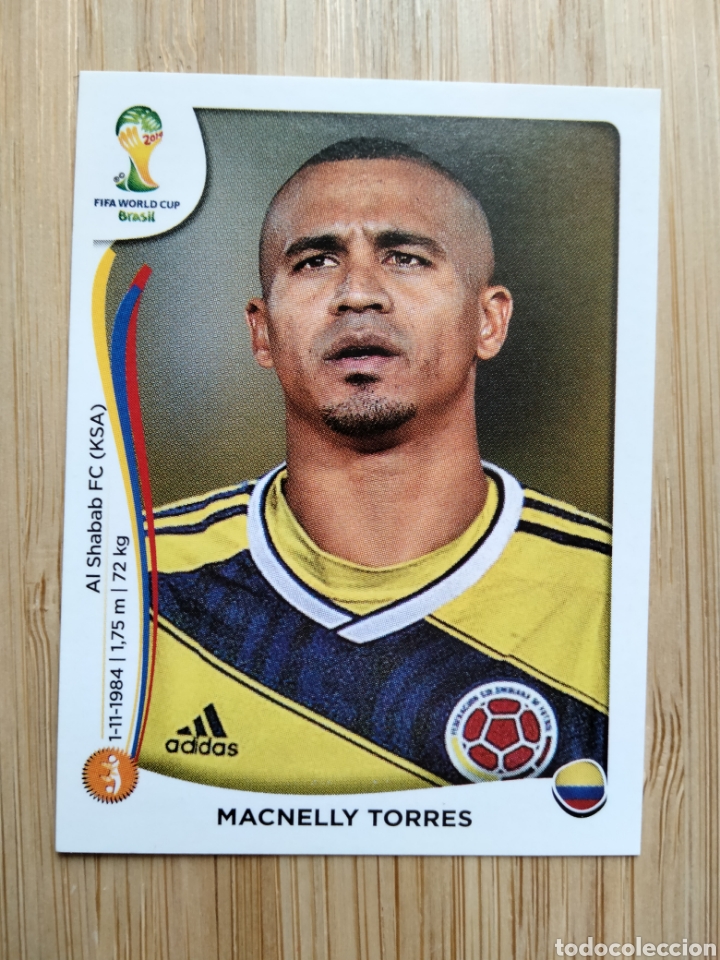 Fu&szlig;ball-Sticker: MACNELLY TORRES 197 COLOMBIA MUNDIAL BRASIL 2014 PANINI NUEVO SIN PEGAR FIFA WORLD CUP BRASIL