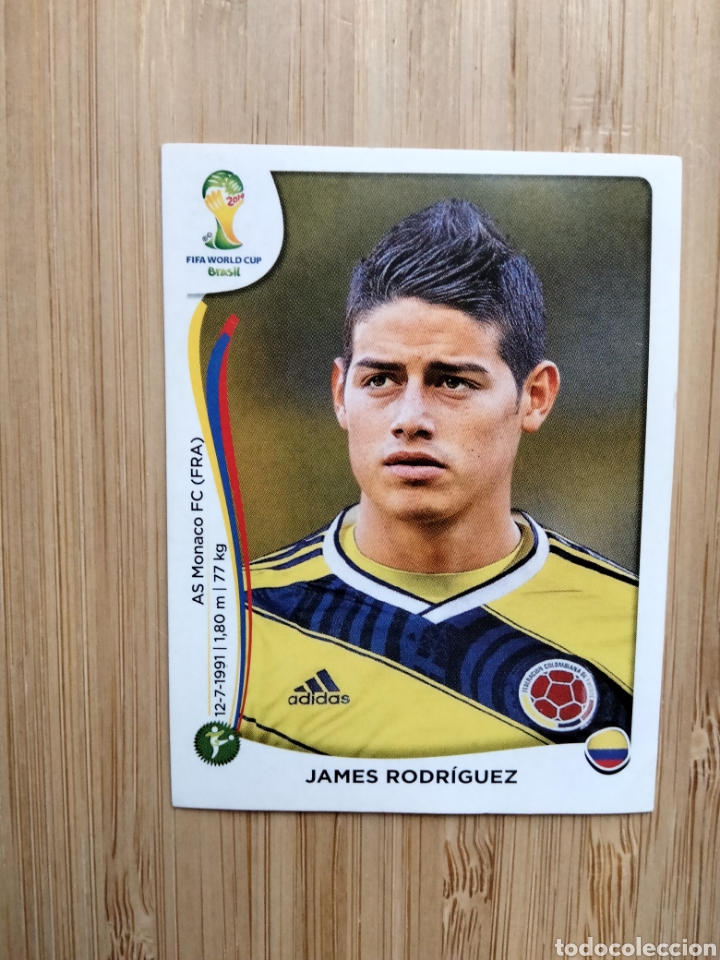 Fu&szlig;ball-Sticker: JAMES RODRIGUEZ 199 COLOMBIA MUNDIAL BRASIL 2014 PANINI NUEVO SIN PEGAR FIFA WORLD CUP BRASIL