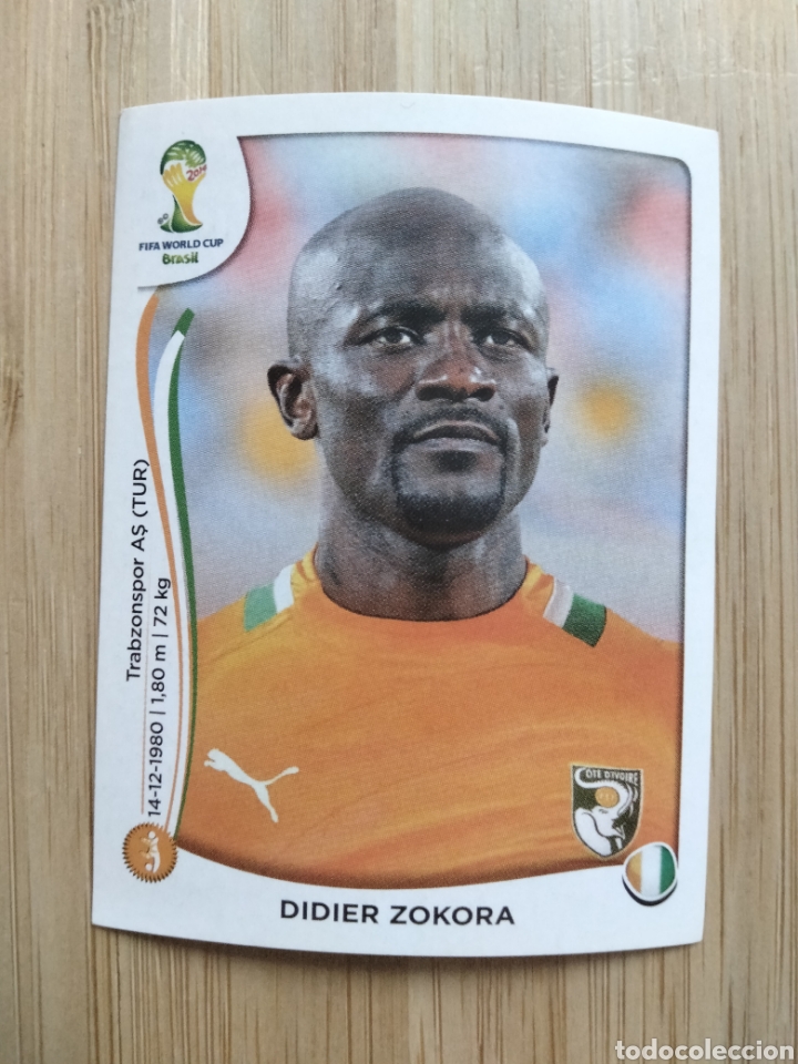 Cromos de Futebol: DIDIER ZOKORA 230 COSTA DE MARFIL MUNDIAL BRASIL 2014 PANINI NUEVO SIN PEGAR FIFA WORLD CUP