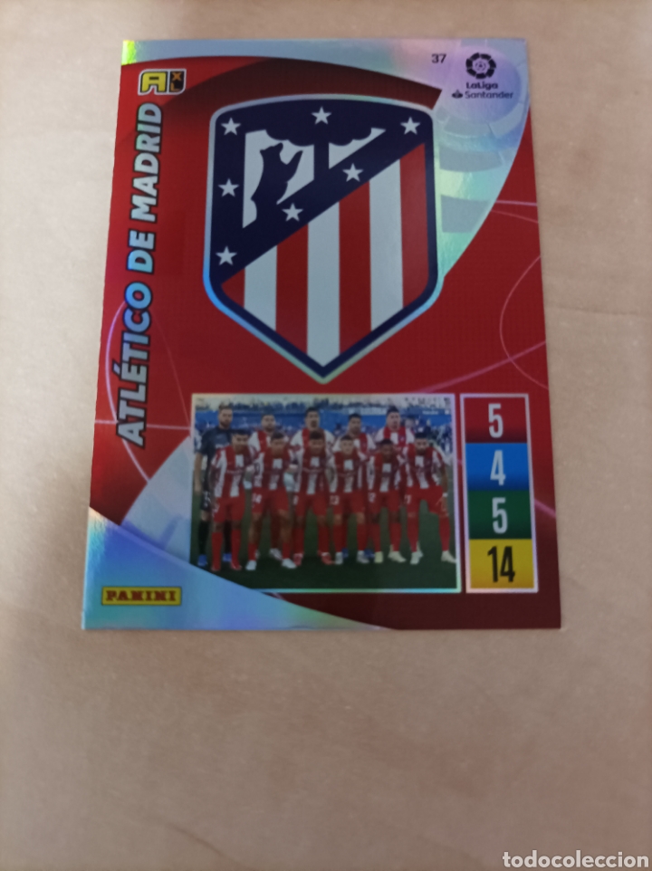 Fu&szlig;ball-Sticker: Escudo Atl&eacute;tico de Madrid 37 Adrenalyn XL 2021-22