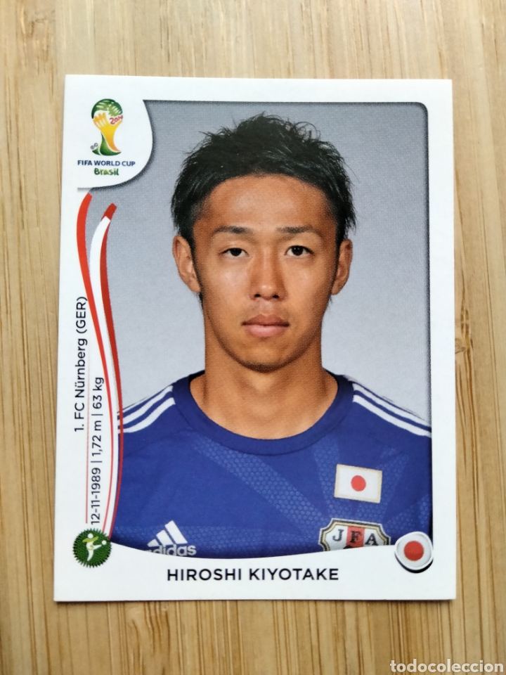 Cromos de F&uacute;tbol: HIROSHI KIYOTAKE 255 JAPON JAPAN MUNDIAL BRASIL 2014 PANINI NUEVO SIN PEGAR FIFA WORLD CUP BRASIL