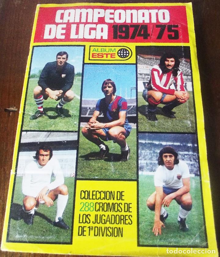 Cromos de f&uacute;tbol: &aacute;lbum liga 1974-75 ediciones Este