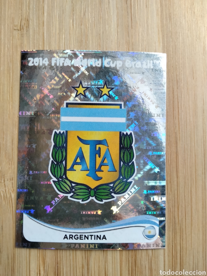 Cromos de F&uacute;tbol: ARGENTINA ESCUDO N&ordm; 412 MUNDIAL BRASIL 2014 PANINI NUEVO SIN PEGAR FIFA WORLD CUP BRASIL