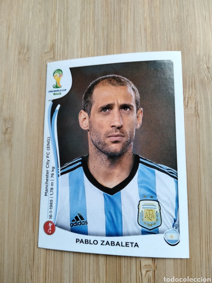 Cromos de F&uacute;tbol: PABLO ZABALETA ARGENTINA N&ordm; 415 MUNDIAL BRASIL 2014 PANINI NUEVO SIN PEGAR FIFA WORLD CUP BRASIL