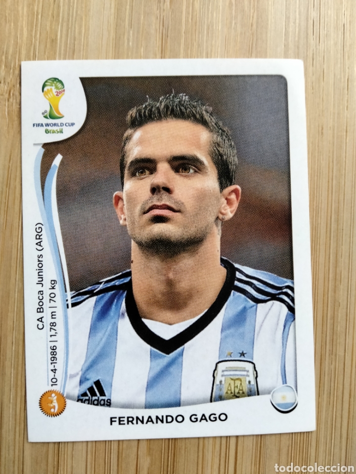 Cromos de F&uacute;tbol: FERNANDO GAGO ARGENTINA N&ordm; 422 MUNDIAL BRASIL 2014 PANINI NUEVO SIN PEGAR FIFA WORLD CUP BRASIL