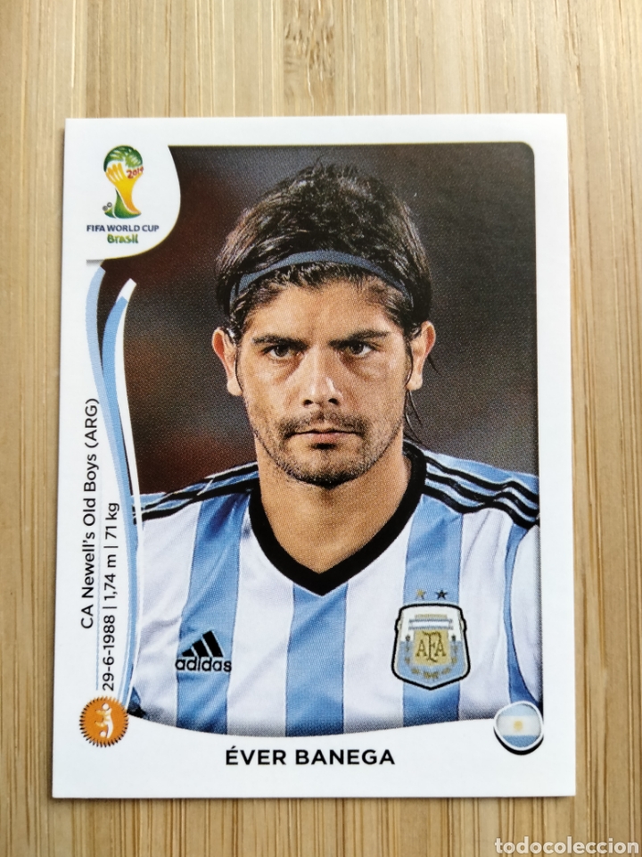 Cromos de F&uacute;tbol: EVER BANEGA ARGENTINA N&ordm; 423 MUNDIAL BRASIL 2014 PANINI NUEVO SIN PEGAR FIFA WORLD CUP BRASIL