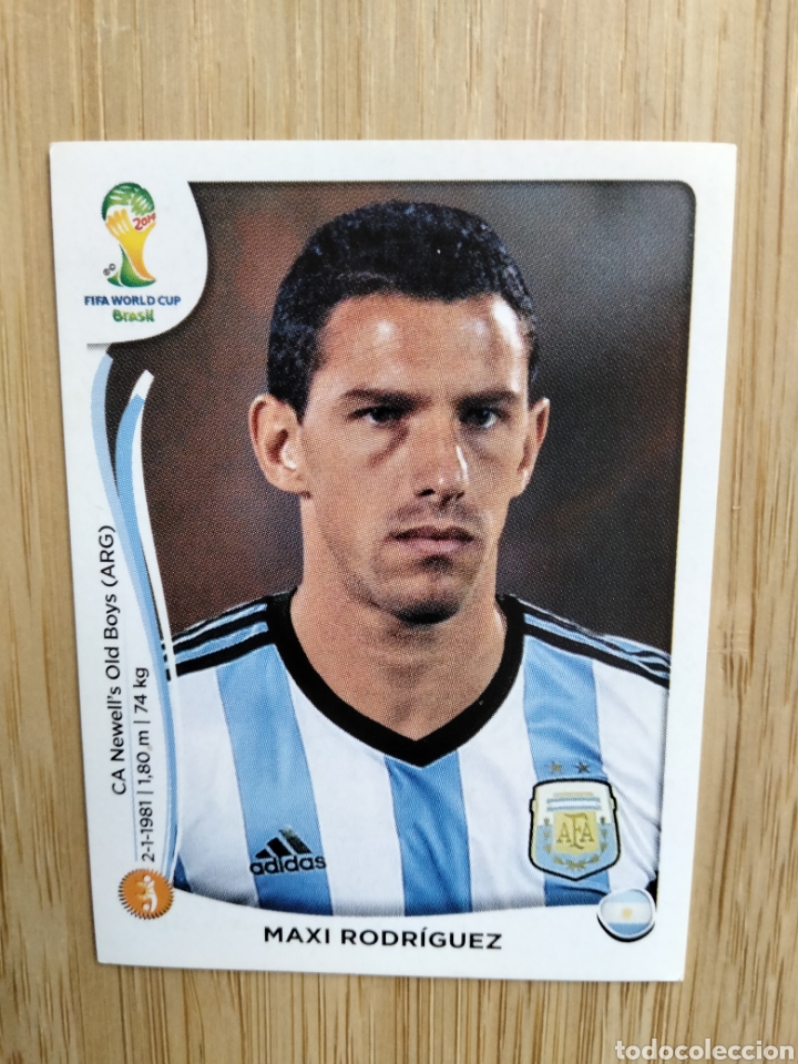 Cromos de F&uacute;tbol: MAXI RODRIGUEZ ARGENTINA N&ordm; 424 MUNDIAL BRASIL 2014 PANINI NUEVO SIN PEGAR FIFA WORLD CUP BRASIL