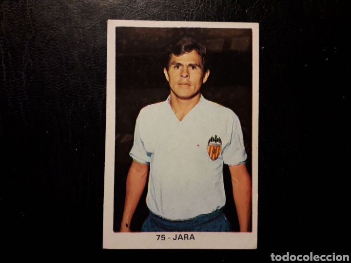 JARA VALENCIA CF N° 75 RUIZ ROMERO 1970-1971. 70-71 SIN PEGAR. VER FOTOS. PEDIDO MÍNIMO 3€ (Coleccionismo Deportivo - Álbumes y Cromos de Deportes - Cromos de Fútbol)