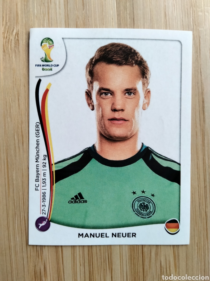 Cromos de F&uacute;tbol: MANUEL NEUER ALEMANIA GERMANY N&ordm;490 MUNDIAL BRASIL 2014 PANINI NUEVO SIN PEGAR FIFA WORLD CUP BRASIL